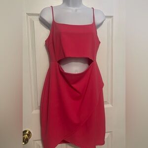 Lulu's | Pink Minidress with Cutout - XL